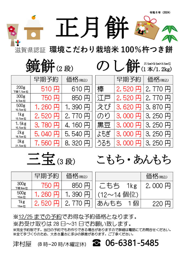 吹田　正月餅